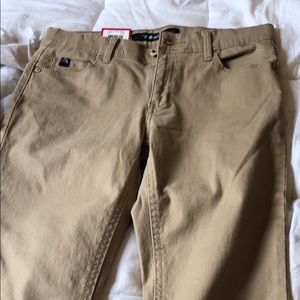 Khaki skinny jeans